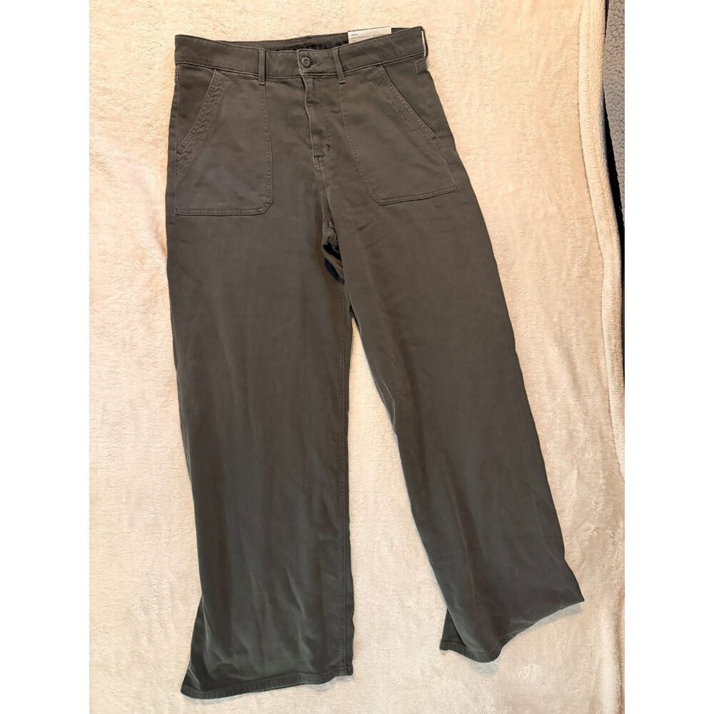 American Eagle Jeans Womens Size 12 Black Super High-Rise Baggy Wide Leg NEW